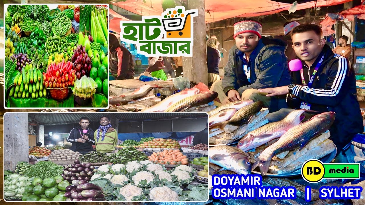 Doyamir Market Haat Bazar - Osmani Nagar Sylhet দয়ামীর মার্কেট হাট বাজার - ওসমানী নগর সিলেট