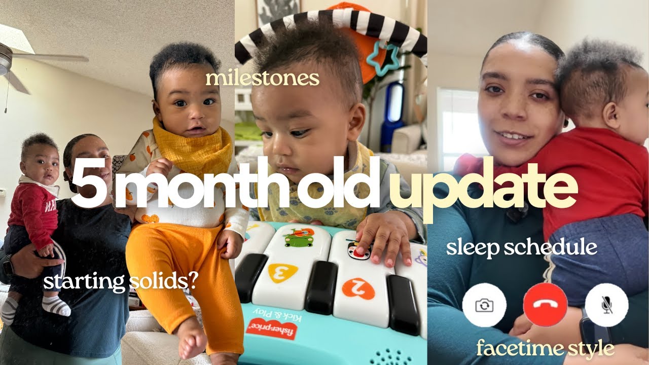 5 month old baby update: nap schedule, milestones, starting solids etc. facetime