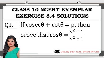 Exercise 8.4 Q1 NCERT Exemplar  Class 10 Maths @MathsTeacher