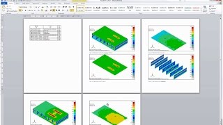 FEMAP | Postprocessing: aid to generate report appendix Wealth