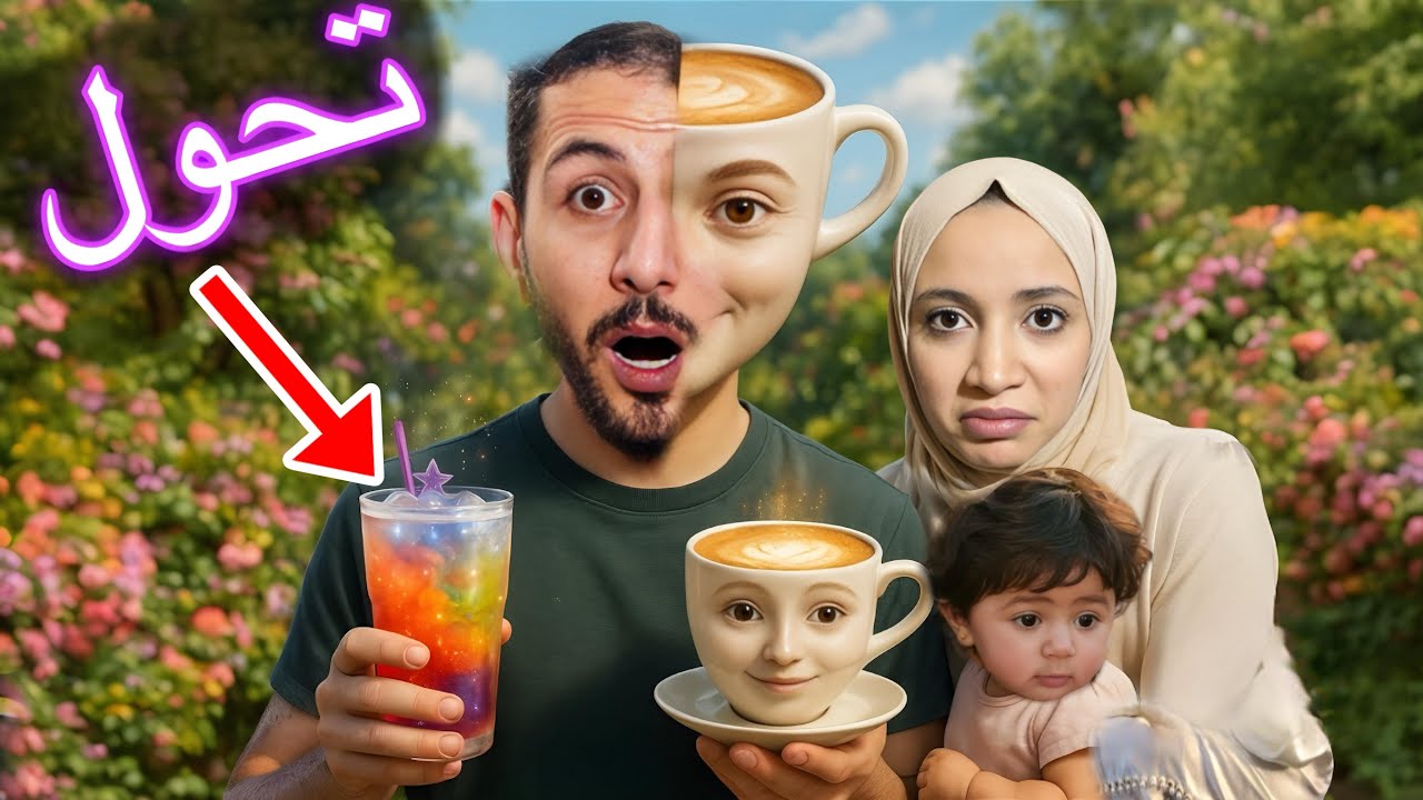 ايمن شرب المشروبات السحرية اللي بتحول الإنسان لباليرينا كابوتشينا وتونغ ساهور شوفوا اللي صار !!