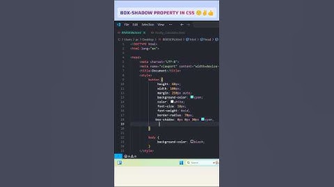 BOX-SHADOW PROPERTY IN CSS 🙂✌️👍 #coding #shortsfeed #shorts #css #viral #viralshorts #ytshorts #like