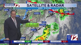 WPRI 12 Weather Forecast for 7/22/26:  Very humid today with an afternoon t'storm possible