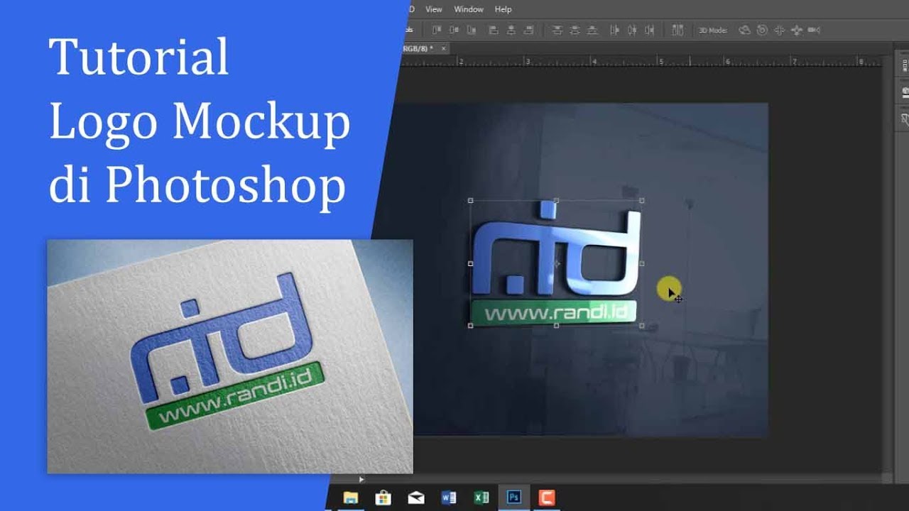 Tutorial Logo  Mockup Photoshop  Desain  Logo  Menjadi Lebih 