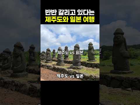 반반 갈리고 있다는 제주도와 일본