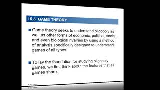 Casharka 5aad Game Theory in Oligopoly Chapter 15 Microeconomics 2