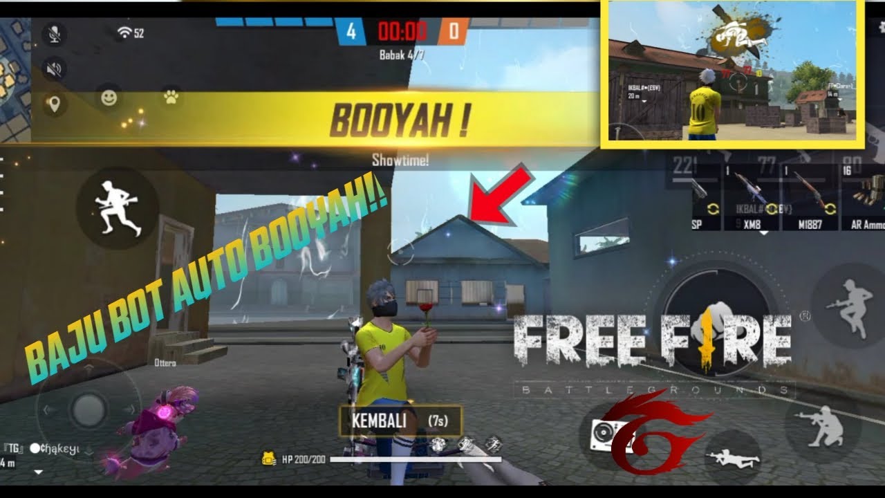 Pakai Baju Bola Auto Booyah Free Fire Battle Ground Youtube