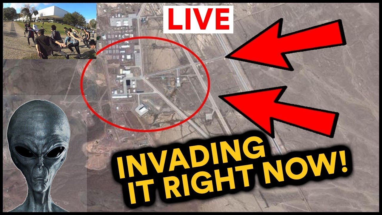 AREA 51 Raid LIVE : We are invading are 51... UFO USA NEW DANGER Raid