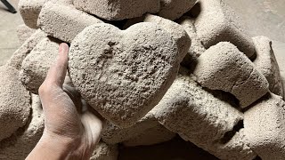 ASMR | New | White Grainy Cement | 3 Types of Dry crumbling | Floor| Claypot | Plastic bucket 🪣 