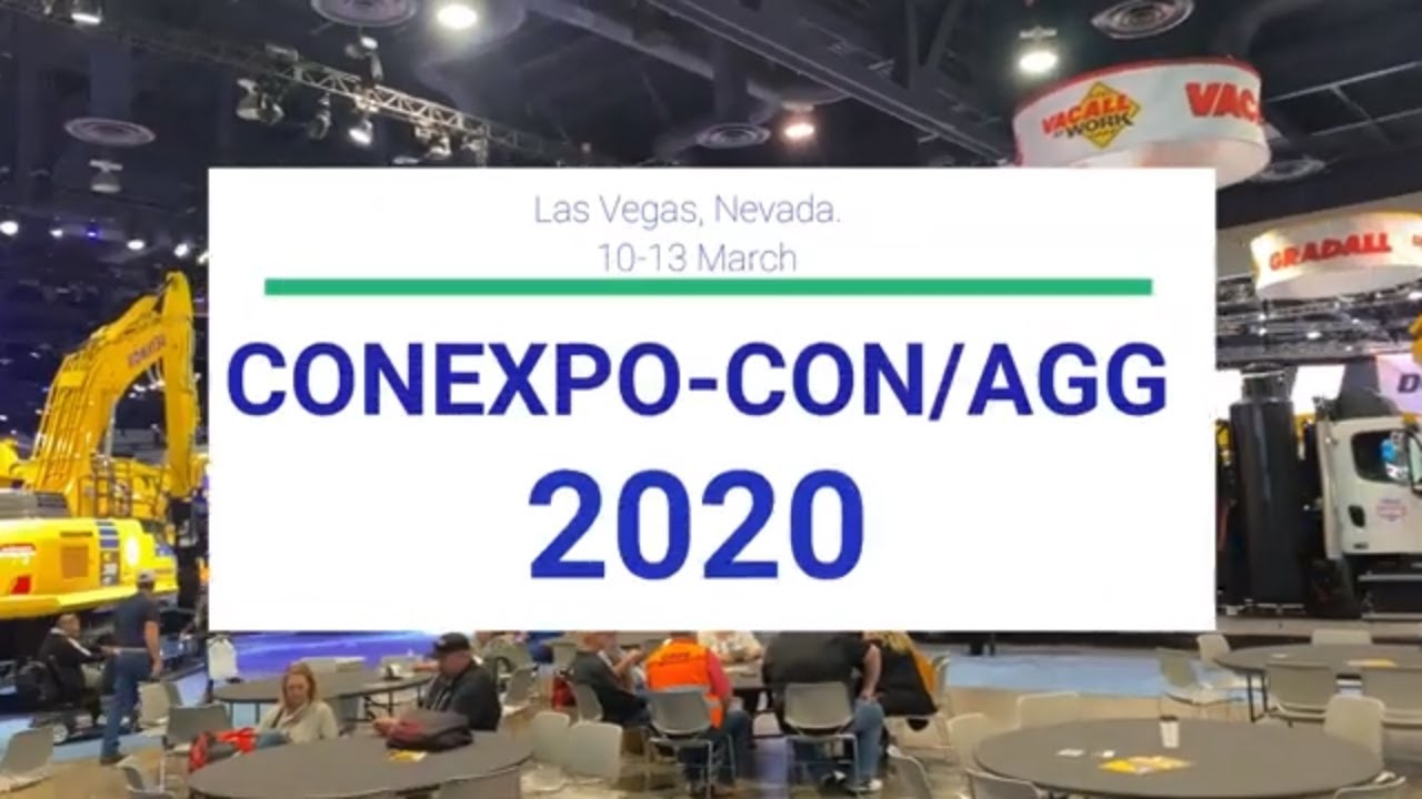 Conexpo 2020 trade show of construction equipment in Las Vegas Nevada