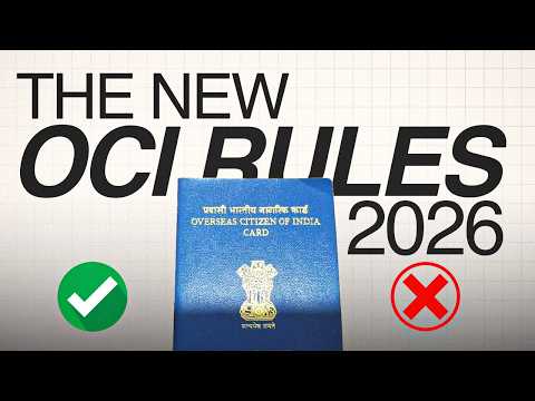 OCI Card Rules 2026 Explained: Passport Update, Travel & Cancellation Risks thumbnail