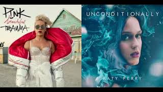 What about us x Unconditionally (Mixed Mashup) || Katy Perry & PINK
