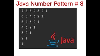 Famous Star/Number Pattern in Java  # 8 Profile