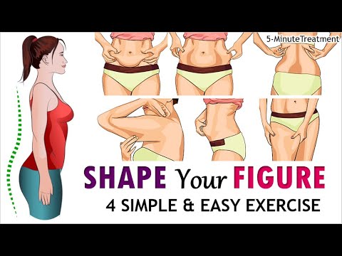 4 Simple Exercises to Shape Your Body at Home | No Gym Full Body Workout | 5-Minute Treatment