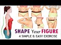 4 Simple Exercises to Shape Your Body at Home  No Gym Full Body Workout  5-Minute Treatment