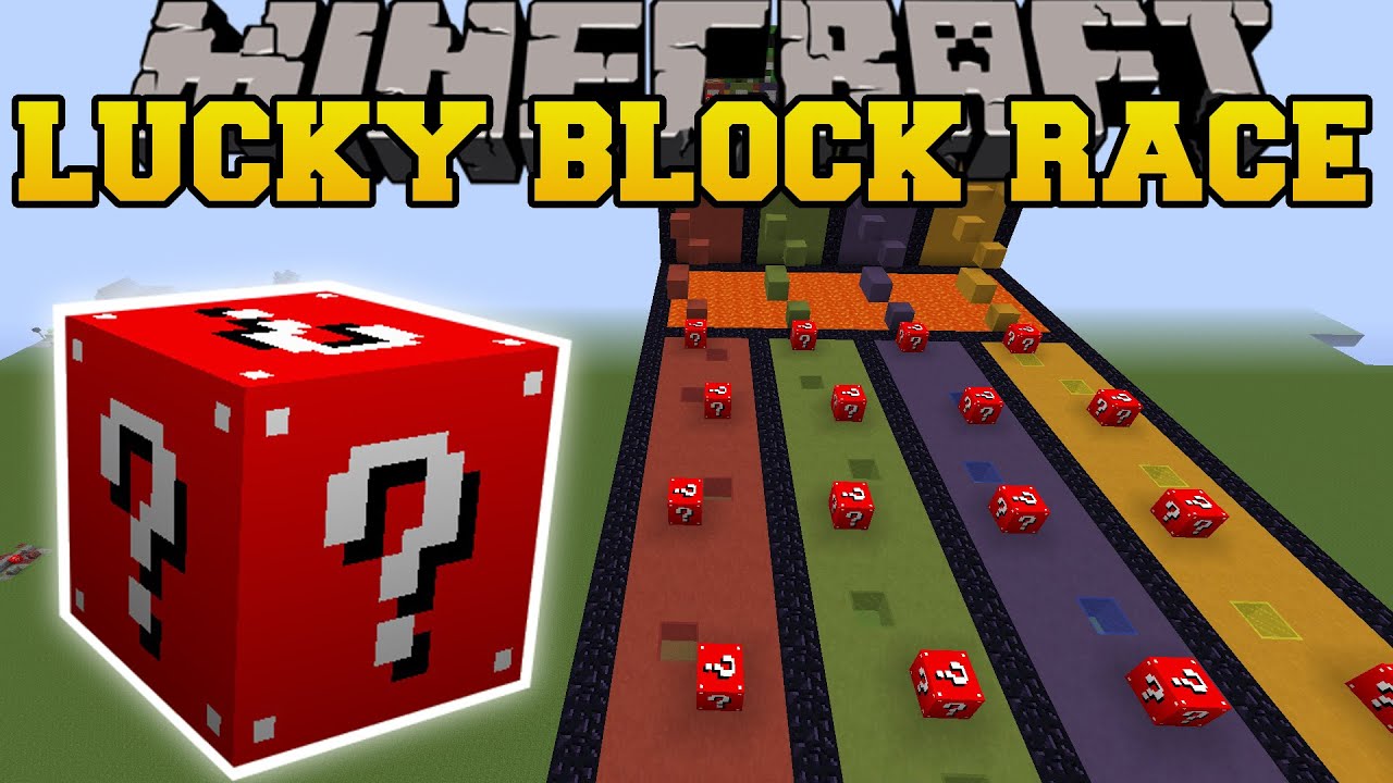 Minecraft: EXTREME RED LUCKY BLOCK RACE - Lucky Block Mod - Modded Mini