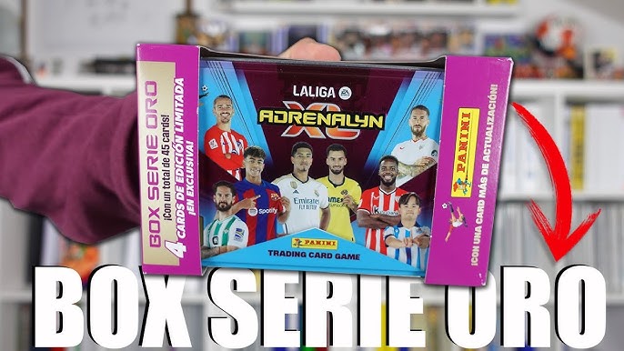 Megapack Adrenalyn 2023 2024 - Cromos futbol Panini con sobres de cartas  adicionales - Regalo caja para repetidas - Adrenalyn xl liga santander 2023  2024 (Megapack +8 sobres) : : Juguetes y juegos