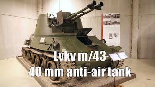 SPAAG Lvkv m/43 Walkaround -  Swedish WW2 Anti-Air Tank With Duel 40 mm Bofors - Arsenalen (2.7K)