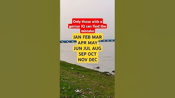 Only those with a genius IQ can find the mistake #iqtest #shorts #brainteasers #find