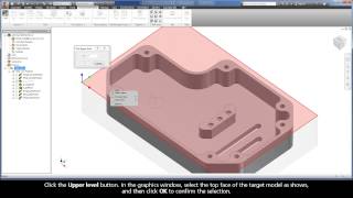 InventorCAM iMachining Training Course - Exer #5: Machine the top of the island