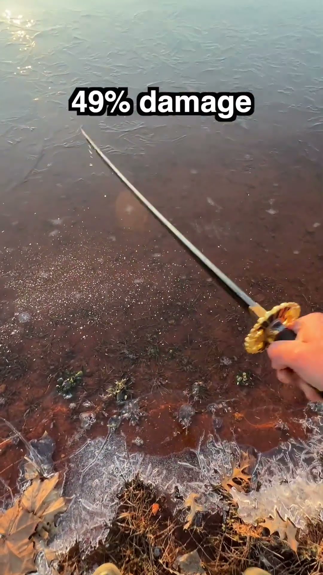 Slicing ice, ice, baby