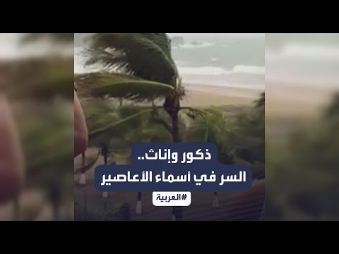 بالذكور والإناث ما السر وراء تسمية الأعاصير على أسماء البشر