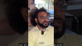 Modern Mullet Save  He really looked like he got electrocuted. 😂 #barberprank #barbershop #hairstyle