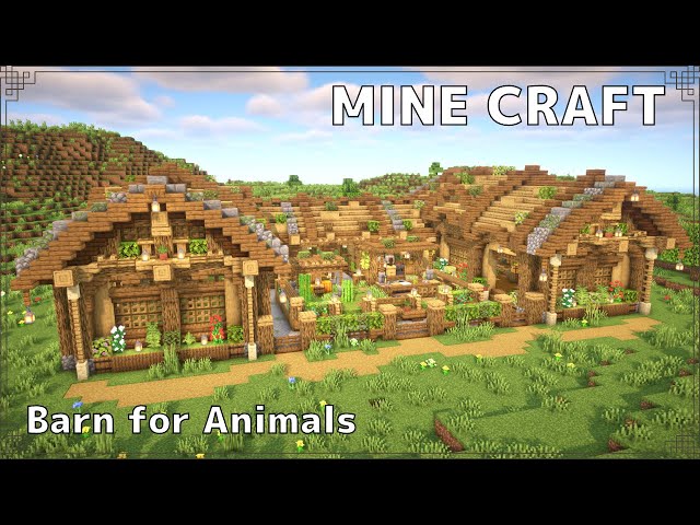 Minecraft】家畜小屋の作り方(前編) | How to build a barn for 