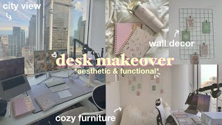 Aesthetic Office Makeover Tour Organizing And Cleaning Satisfying