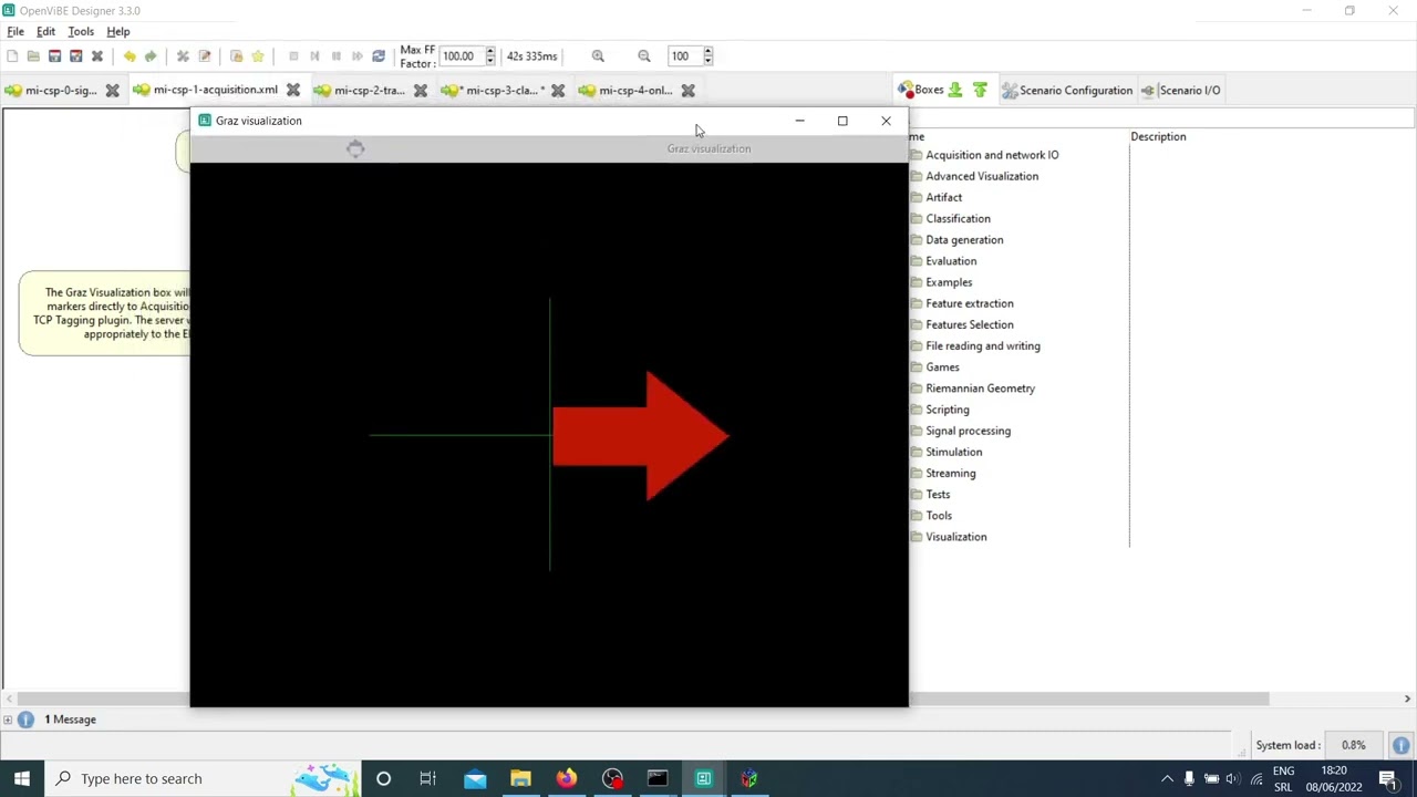 OpenViBE for Motor Imagery BCI (default example)