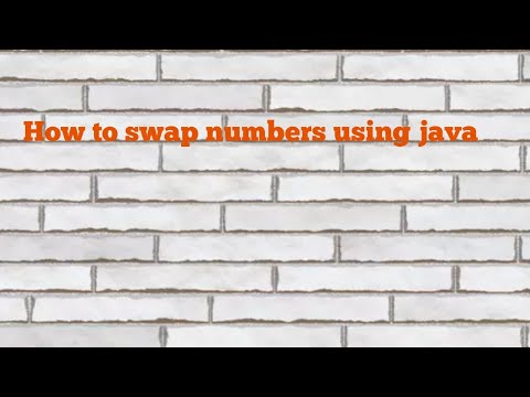 How to swap two numbers using java - YouTube