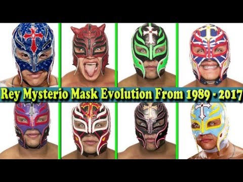 Wwe Rey Mysterio Giant Killer Mask Evolution From 19 To 17 Youtube