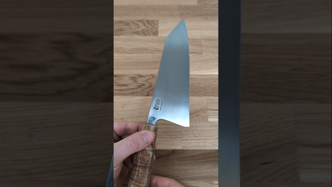 Bunka Chef's Knife (6.75") with Bigleaf Maple - 26C3 by Sam Reed