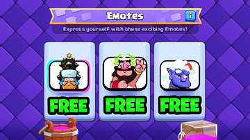 How To GET 11 FREE EMOTES In Clash Royale!