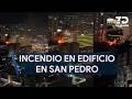 Se incendia edificio en construcción en la zona de Arboleda en San Pedro; fue sofocado