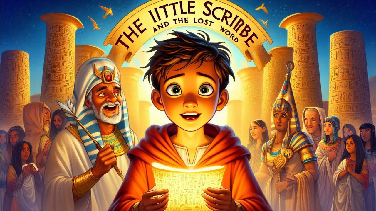 THE LITTLE Scribe AND THE LOST WORDS |KIDS ENGLISH SHORT MORAL BEDTIMES ...