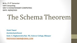 The schema theorem