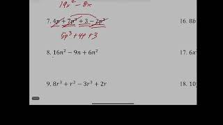12C. Combining Like Terms Practice C