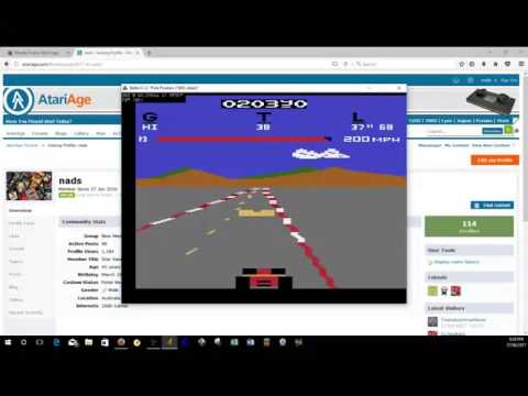 Pole Position Atari 2600 EMU 60,910 pts