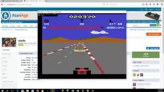 Pole Position Atari 2600 EMU 60,910 pts