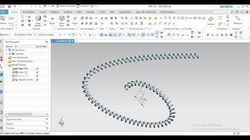 #Spiral  #cable with #Helix command in NX
