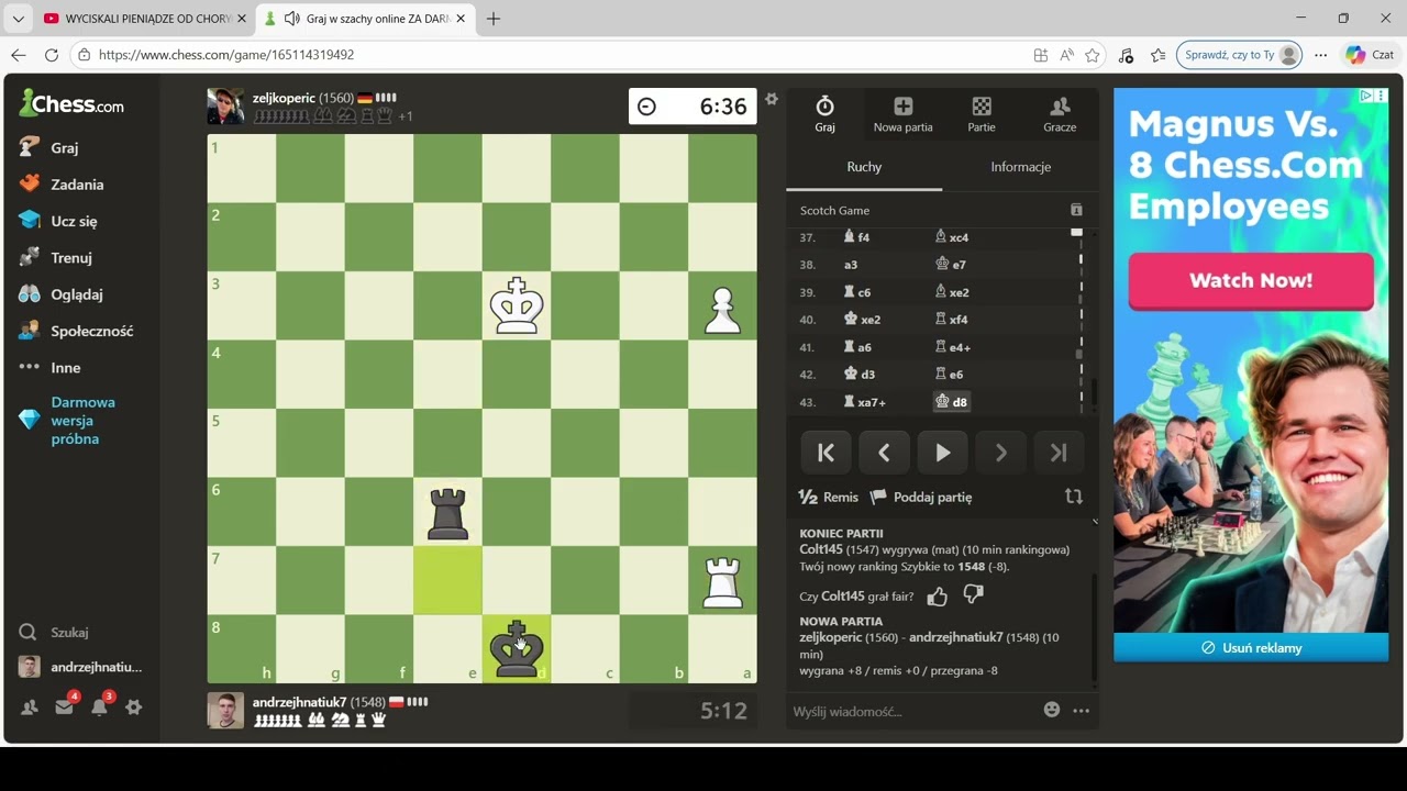 Droga do 1600 elo, chess.com #40