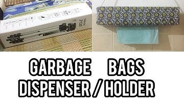 how to make  garbage bags dispenser/ holder/organizer/annie,s bouquet