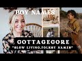 Simple, Folksy &quot;CottageCore&quot; BOY NAMES // Aesthetic Baby Names _ SJ STRUM