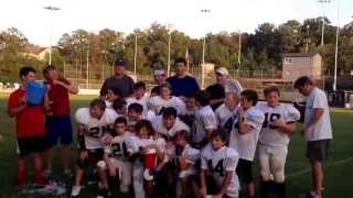 Vestavia Raiders - ALS Ice Bucket Challenge in honor of Kevin Turner. www.kevinturnerfoundation.com