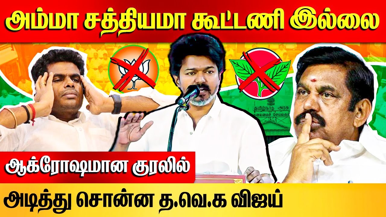 2026 தேர்தல் யாருடன் கூட்டணி இல்லை! | TVK State Executive Committee Meeting - Vijay Blast Speech