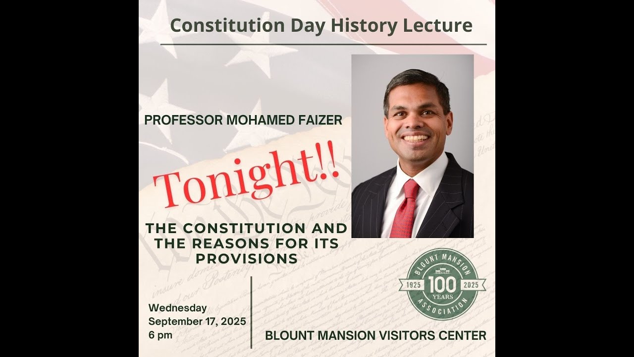 Constitution Day Lecture 2025: Prof. Mohamed Fazier