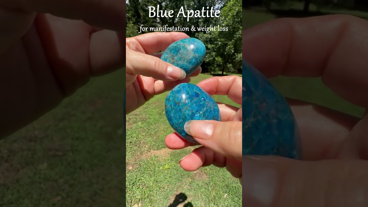 Blue Apatite Crystal  