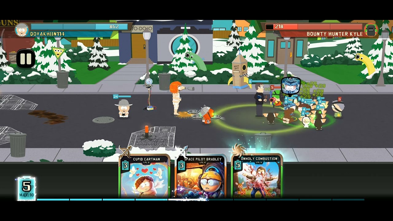 South Park Phone Destroyer: cupid Cartman won the fight :D