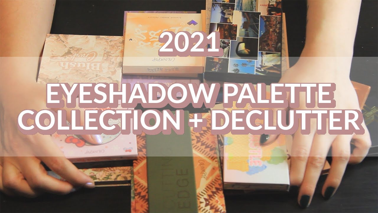 EYESHADOW PALETTE COLLECTION + DECLUTTER || The Mediocre Colourpop Purge